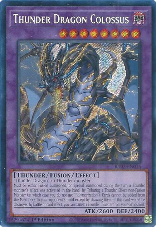 Thunder Dragon Colossus (Secret Rare) [RA03-EN036] Secret Rare | Good Games Morley