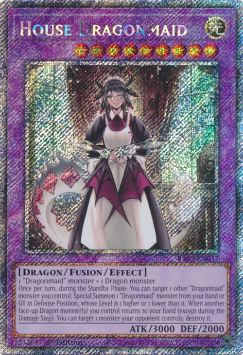 House Dragonmaid (Platinum Secret Rare) [RA03-EN037] Platinum Secret Rare | Good Games Morley