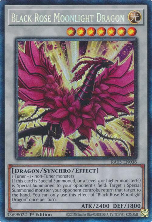 Black Rose Moonlight Dragon (CR) [RA03-EN038] Prismatic Collector's Rare | Good Games Morley
