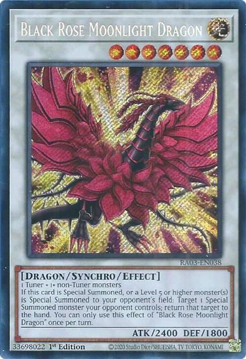 Black Rose Moonlight Dragon (Secret Rare) [RA03-EN038] Secret Rare | Good Games Morley