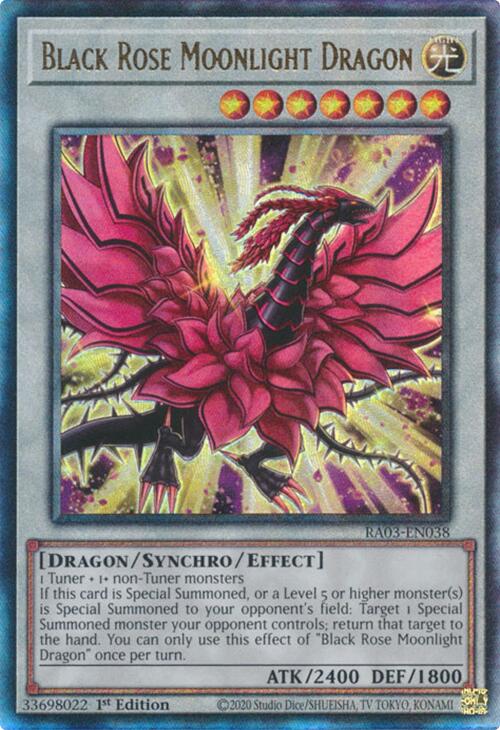 Black Rose Moonlight Dragon (UTR) [RA03-EN038] Prismatic Ultimate Rare | Good Games Morley