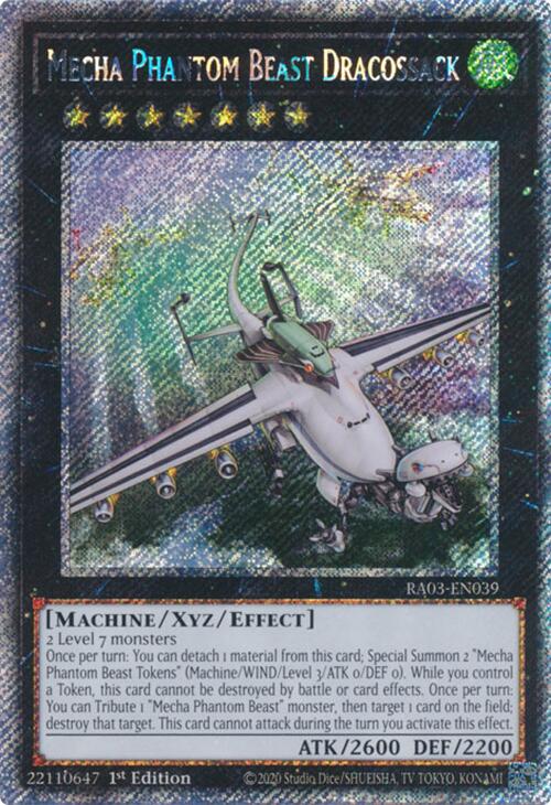 Mecha Phantom Beast Dracossack (Platinum Secret Rare) [RA03-EN039] Platinum Secret Rare | Good Games Morley
