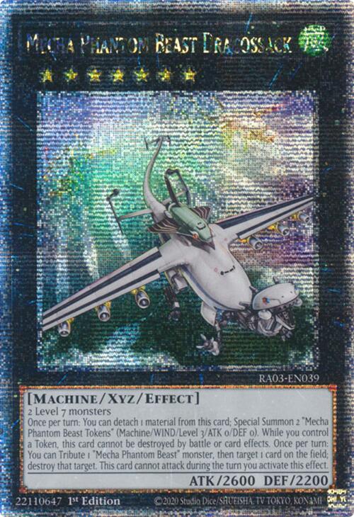 Mecha Phantom Beast Dracossack (Quarter Century Secret Rare) [RA03-EN039] Quarter Century Secret Rare | Good Games Morley