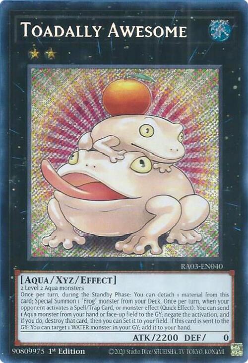 Toadally Awesome (Secret Rare) [RA03-EN040] Secret Rare | Good Games Morley