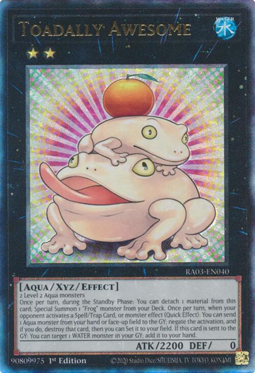 Toadally Awesome (UTR) [RA03-EN040] Prismatic Ultimate Rare | Good Games Morley