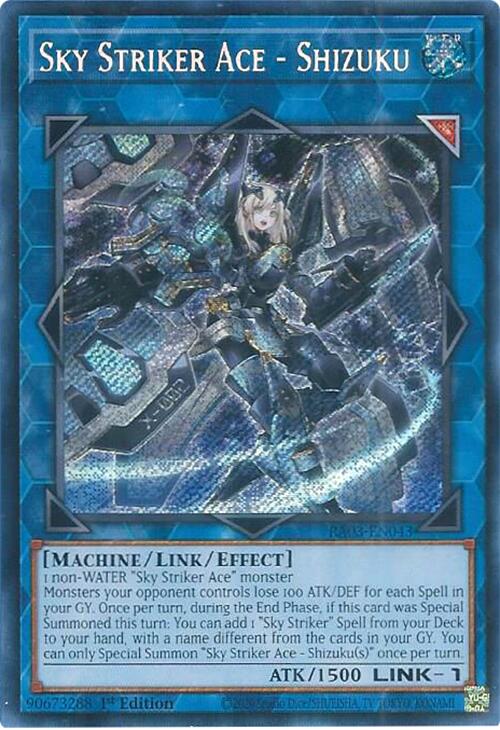 Sky Striker Ace - Shizuku (Secret Rare) [RA03-EN043] Secret Rare | Good Games Morley