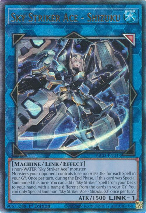 Sky Striker Ace - Shizuku (UTR) [RA03-EN043] Prismatic Ultimate Rare | Good Games Morley