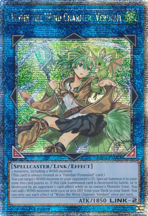 Wynn the Wind Charmer, Verdant (Quarter Century Secret Rare) [RA03-EN045] Quarter Century Secret Rare | Good Games Morley