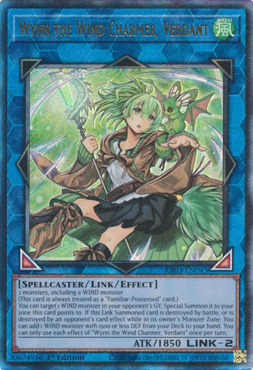 Wynn the Wind Charmer, Verdant (UTR) [RA03-EN045] Prismatic Ultimate Rare | Good Games Morley