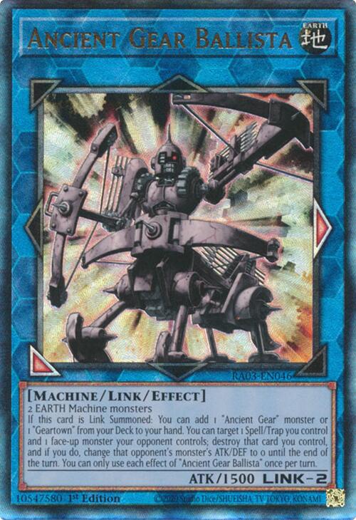 Ancient Gear Ballista (UTR) [RA03-EN046] Prismatic Ultimate Rare | Good Games Morley
