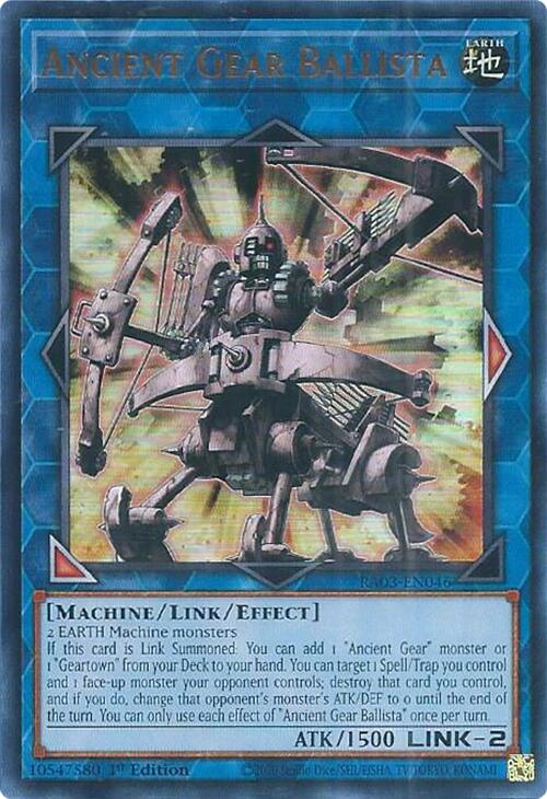 Ancient Gear Ballista (UR) [RA03-EN046] Ultra Rare | Good Games Morley
