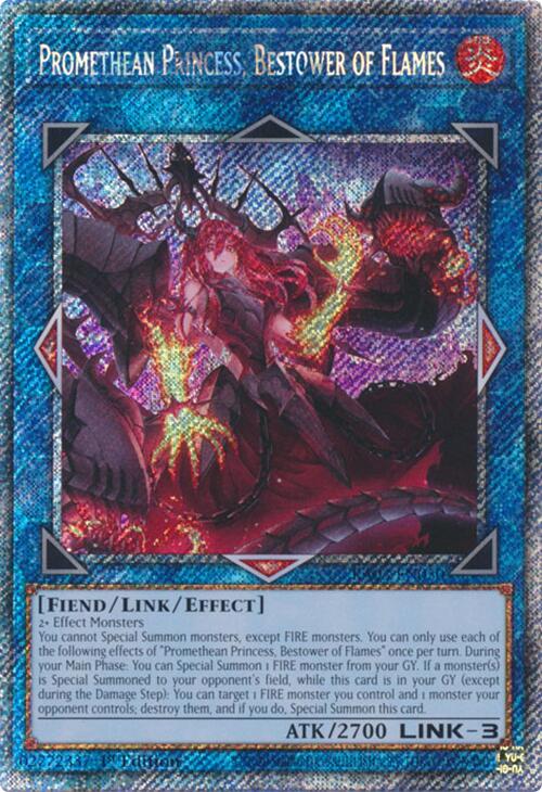 Promethean Princess, Bestower of Flames (Platinum Secret Rare) [RA03-EN050] Platinum Secret Rare | Good Games Morley