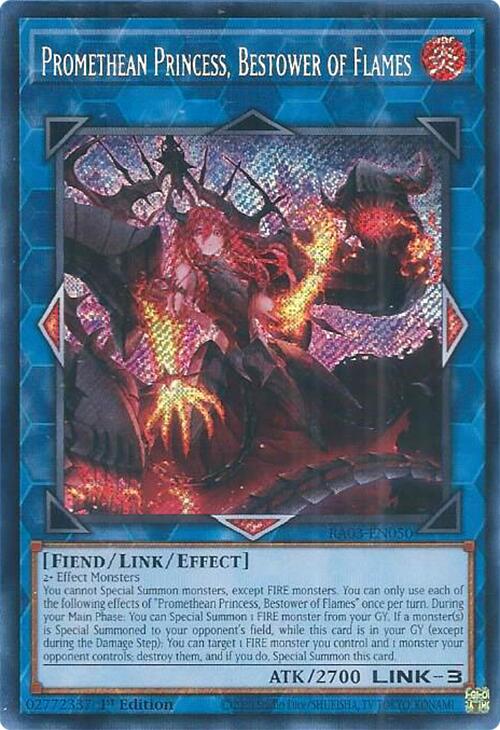 Promethean Princess, Bestower of Flames (Secret Rare) [RA03-EN050] Secret Rare | Good Games Morley