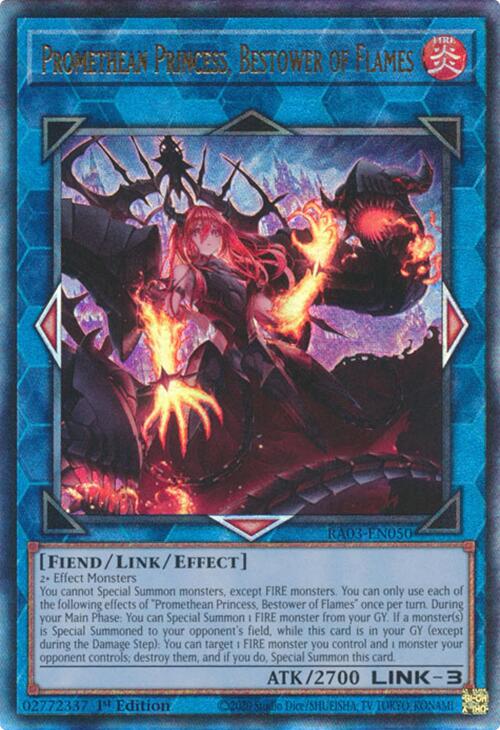 Promethean Princess, Bestower of Flames (UTR) [RA03-EN050] Prismatic Ultimate Rare | Good Games Morley