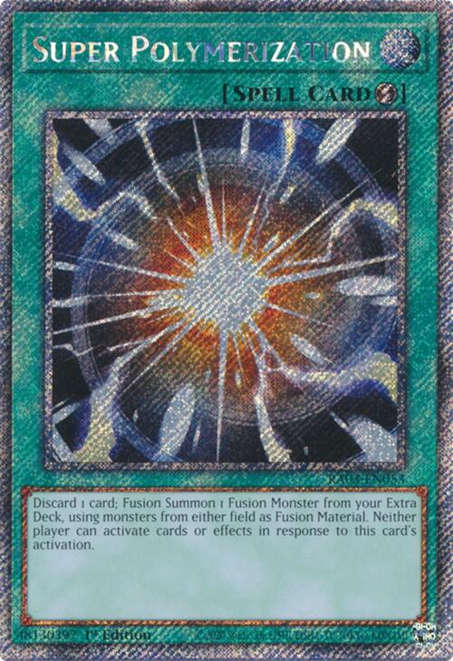 Super Polymerization (Platinum Secret Rare) [RA03-EN053] Platinum Secret Rare | Good Games Morley