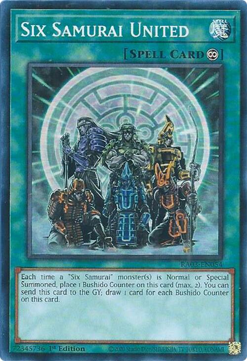 Six Samurai United [RA03-EN054] Super Rare | Good Games Morley