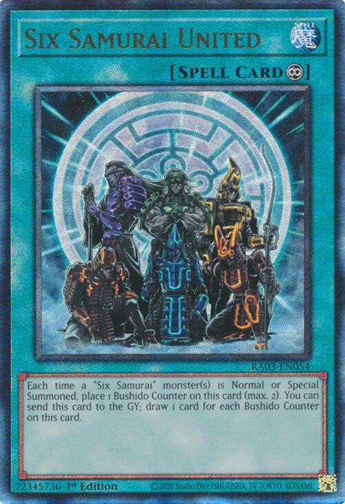 Six Samurai United (UTR) [RA03-EN054] Prismatic Ultimate Rare | Good Games Morley