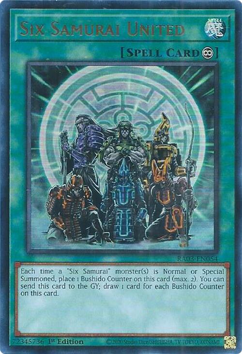 Six Samurai United (UR) [RA03-EN054] Ultra Rare | Good Games Morley
