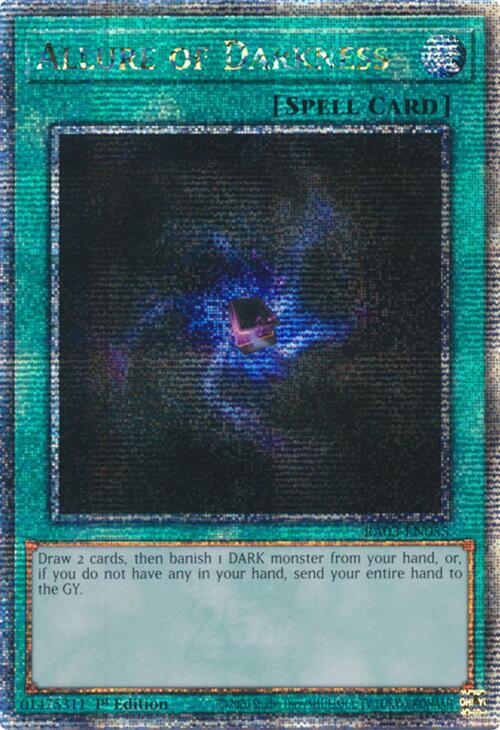 Allure of Darkness (Quarter Century Secret Rare) [RA03-EN055] Quarter Century Secret Rare | Good Games Morley