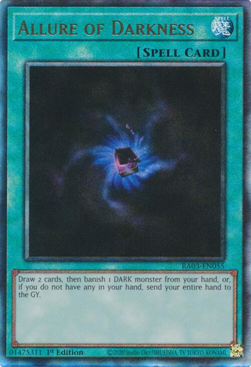 Allure of Darkness (UTR) [RA03-EN055] Prismatic Ultimate Rare | Good Games Morley
