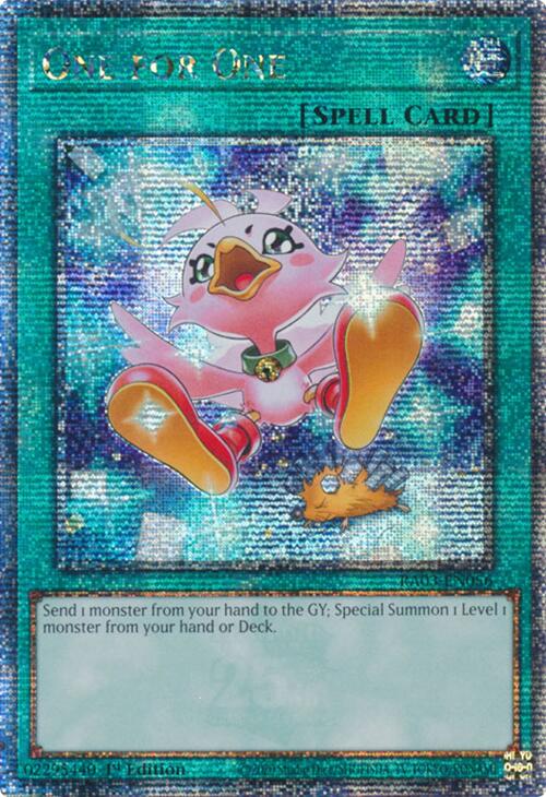 One for One (Alternate Art) (Quarter Century Secret Rare) [RA03-EN056] Quarter Century Secret Rare | Good Games Morley