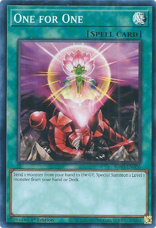 One for One [RA03-EN056] Super Rare | Good Games Morley