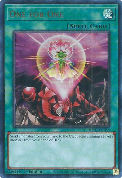One for One (UR) [RA03-EN056] Ultra Rare | Good Games Morley