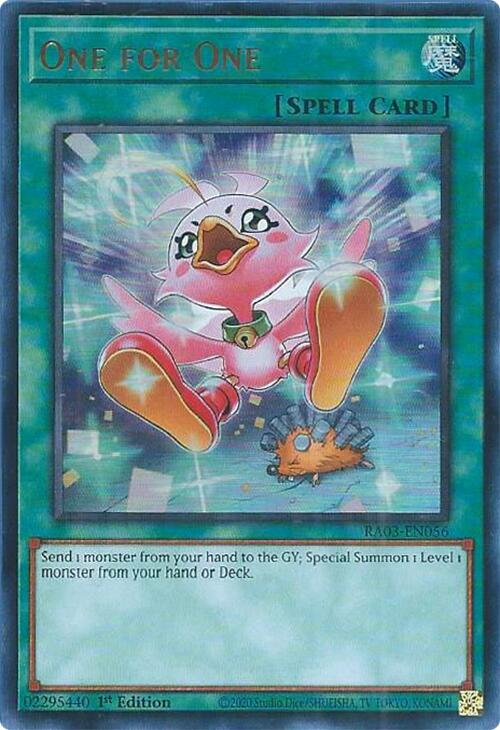 One for One (Alternate Art) (UR) [RA03-EN056] Ultra Rare | Good Games Morley