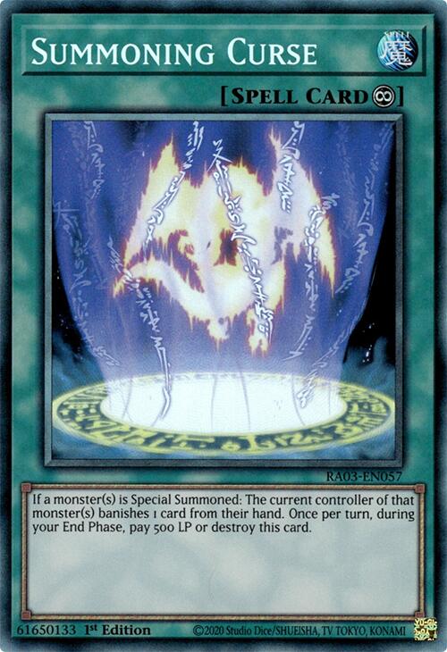 Summoning Curse (CR) [RA03-EN057] Prismatic Collector's Rare | Good Games Morley