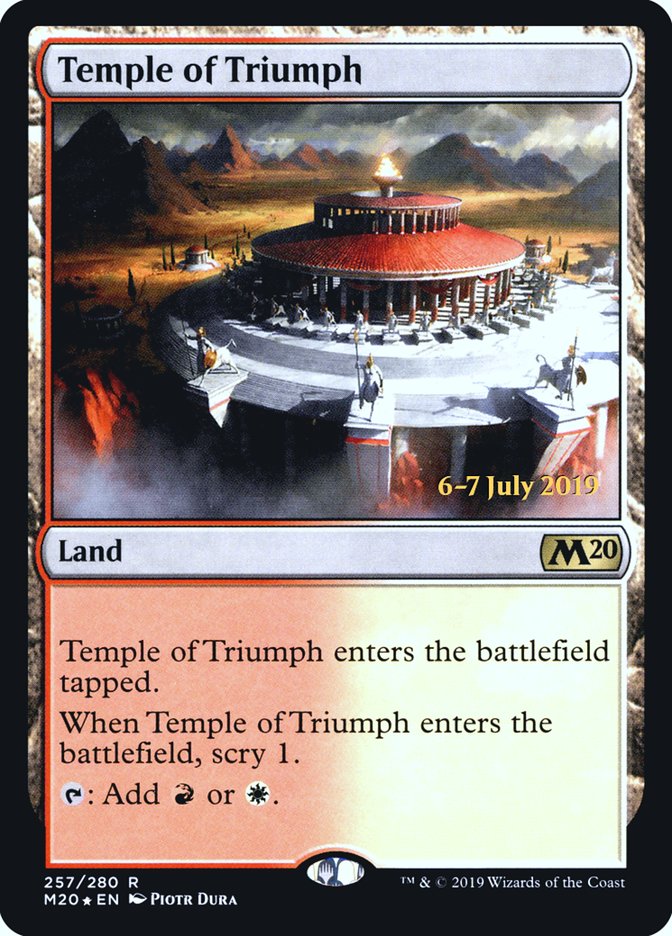 Temple of Triumph [Core Set 2020 Prerelease Promos] | Good Games Morley