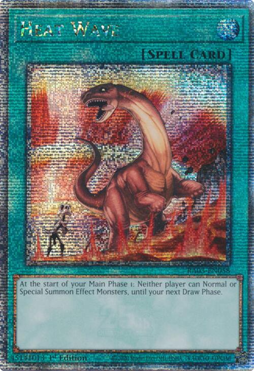 Heat Wave (Quarter Century Secret Rare) [RA03-EN058] Quarter Century Secret Rare | Good Games Morley