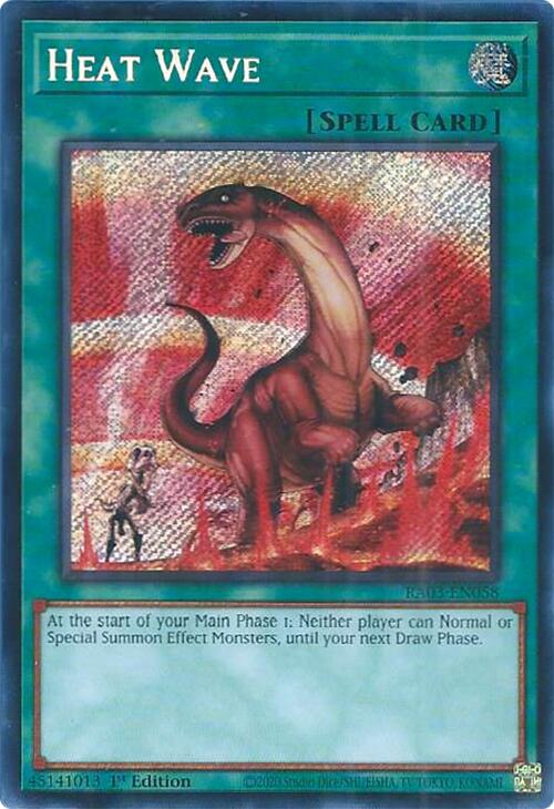 Heat Wave (Secret Rare) [RA03-EN058] Secret Rare | Good Games Morley