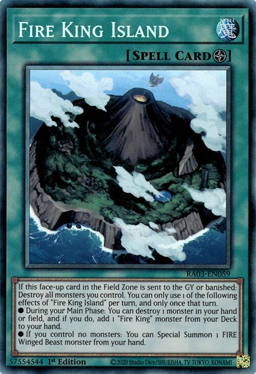 Fire King Island (CR) [RA03-EN059] Prismatic Collector's Rare | Good Games Morley