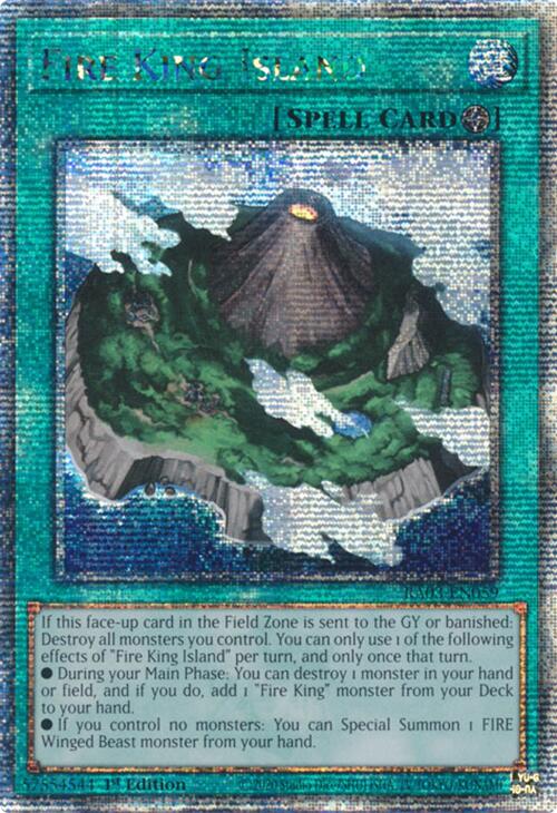 Fire King Island (Quarter Century Secret Rare) [RA03-EN059] Quarter Century Secret Rare | Good Games Morley