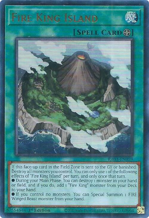 Fire King Island (UR) [RA03-EN059] Ultra Rare | Good Games Morley