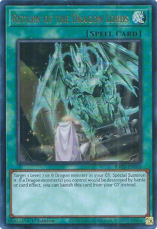 Return of the Dragon Lords (UR) [RA03-EN060] Ultra Rare | Good Games Morley