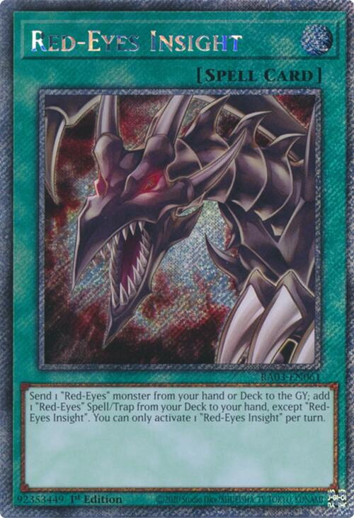 Red-Eyes Insight (Platinum Secret Rare) [RA03-EN061] Platinum Secret Rare | Good Games Morley