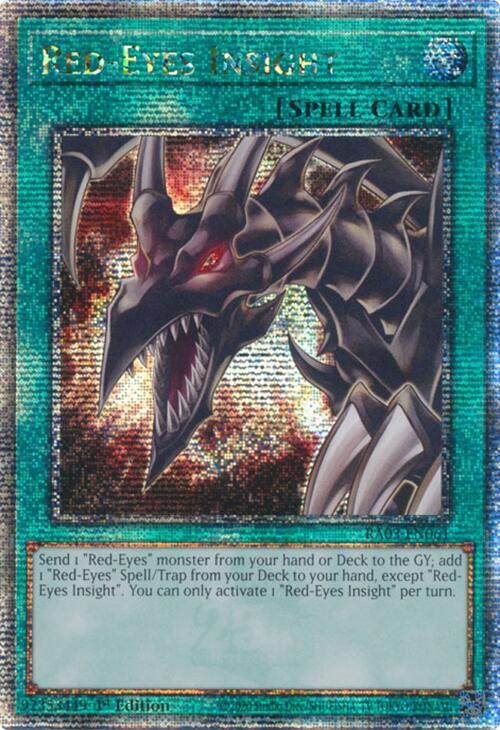 Red-Eyes Insight (Quarter Century Secret Rare) [RA03-EN061] Quarter Century Secret Rare | Good Games Morley