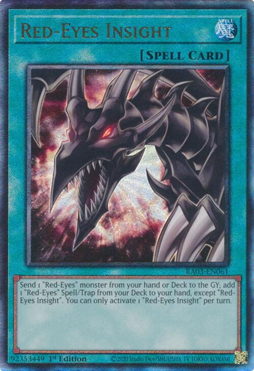 Red-Eyes Insight (UTR) [RA03-EN061] Prismatic Ultimate Rare | Good Games Morley