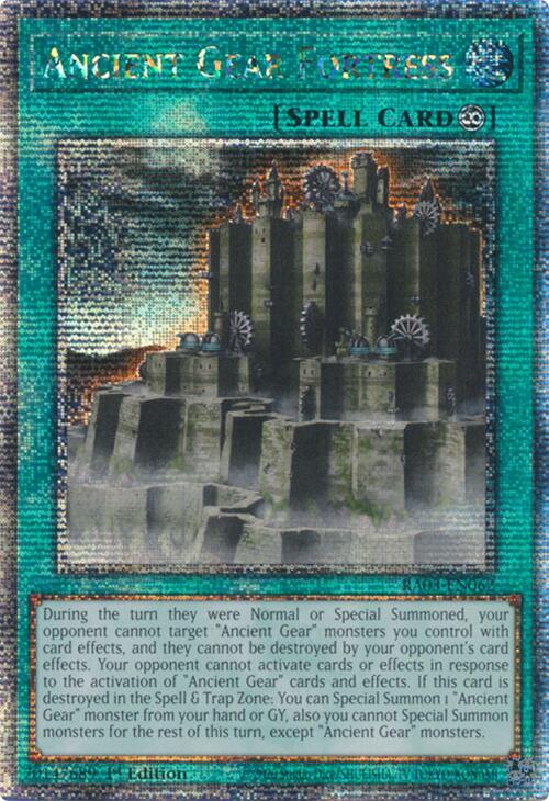 Ancient Gear Fortress (Quarter Century Secret Rare) [RA03-EN062] Quarter Century Secret Rare | Good Games Morley