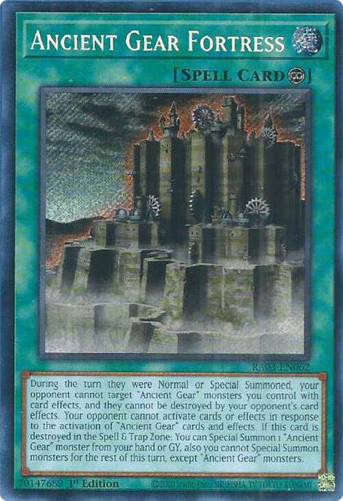 Ancient Gear Fortress (Secret Rare) [RA03-EN062] Secret Rare | Good Games Morley