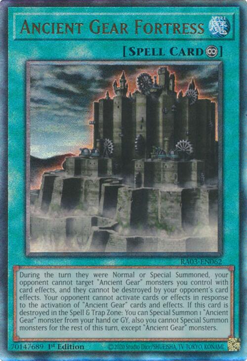 Ancient Gear Fortress (UTR) [RA03-EN062] Prismatic Ultimate Rare | Good Games Morley