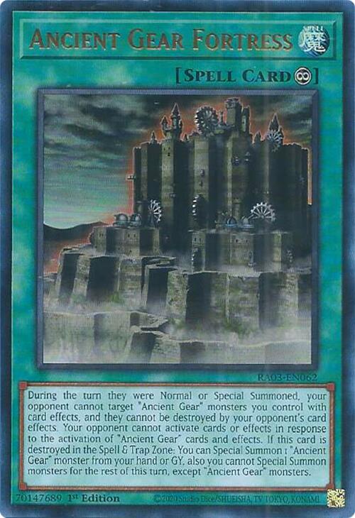 Ancient Gear Fortress (UR) [RA03-EN062] Ultra Rare | Good Games Morley