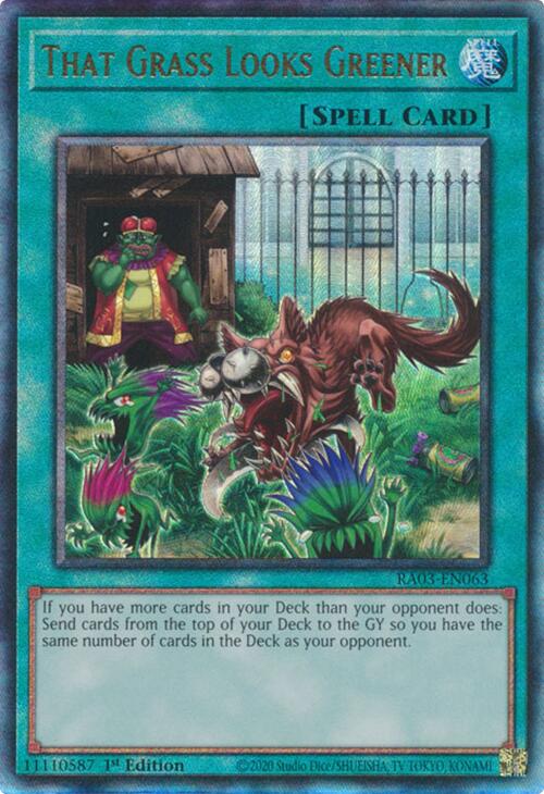 That Grass Looks Greener (UTR) [RA03-EN063] Prismatic Ultimate Rare | Good Games Morley