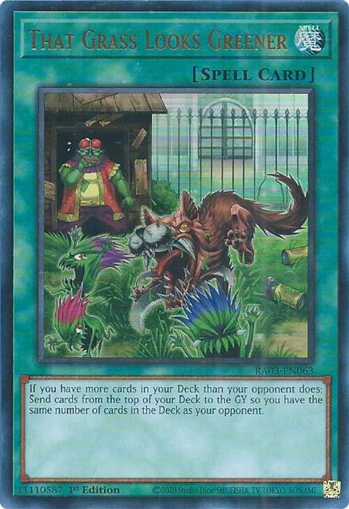 That Grass Looks Greener (UR) [RA03-EN063] Ultra Rare | Good Games Morley