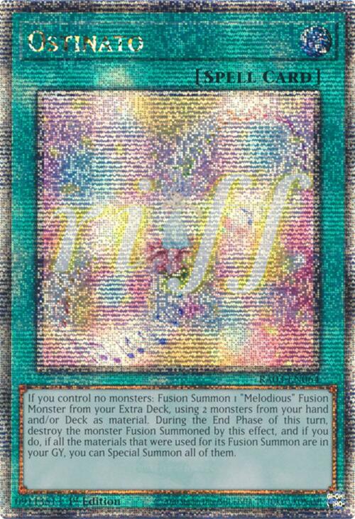 Ostinato (Quarter Century Secret Rare) [RA03-EN064] Quarter Century Secret Rare | Good Games Morley