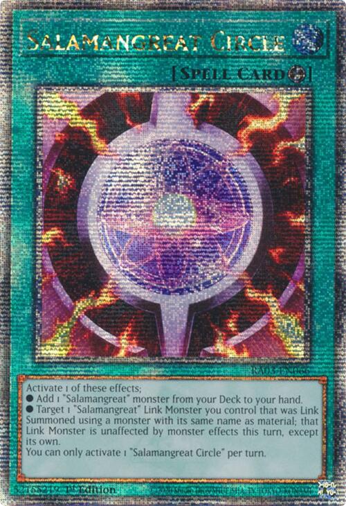 Salamangreat Circle (Quarter Century Secret Rare) [RA03-EN066] Quarter Century Secret Rare | Good Games Morley