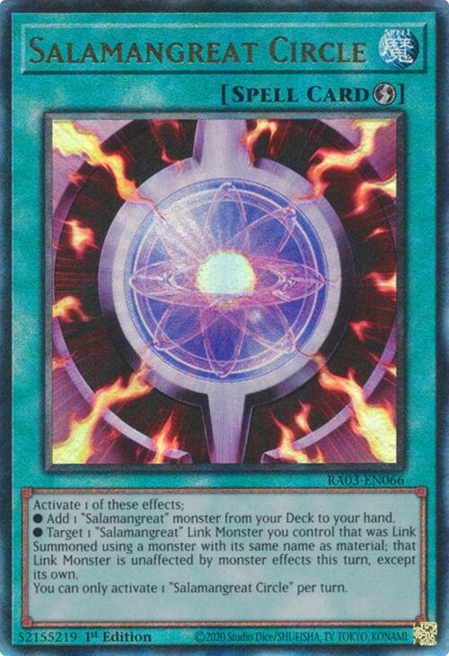 Salamangreat Circle (UTR) [RA03-EN066] Prismatic Ultimate Rare | Good Games Morley