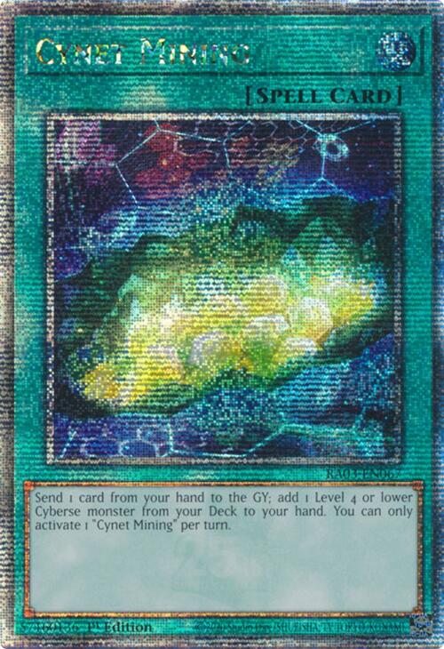 Cynet Mining (Quarter Century Secret Rare) [RA03-EN067] Quarter Century Secret Rare | Good Games Morley