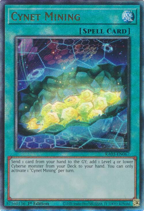 Cynet Mining (UTR) [RA03-EN067] Prismatic Ultimate Rare | Good Games Morley